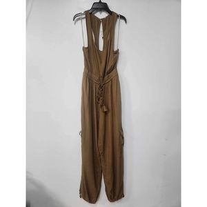 Free People Harem Inspired Jumpsuit Cargo Pockets Size Xs. A44